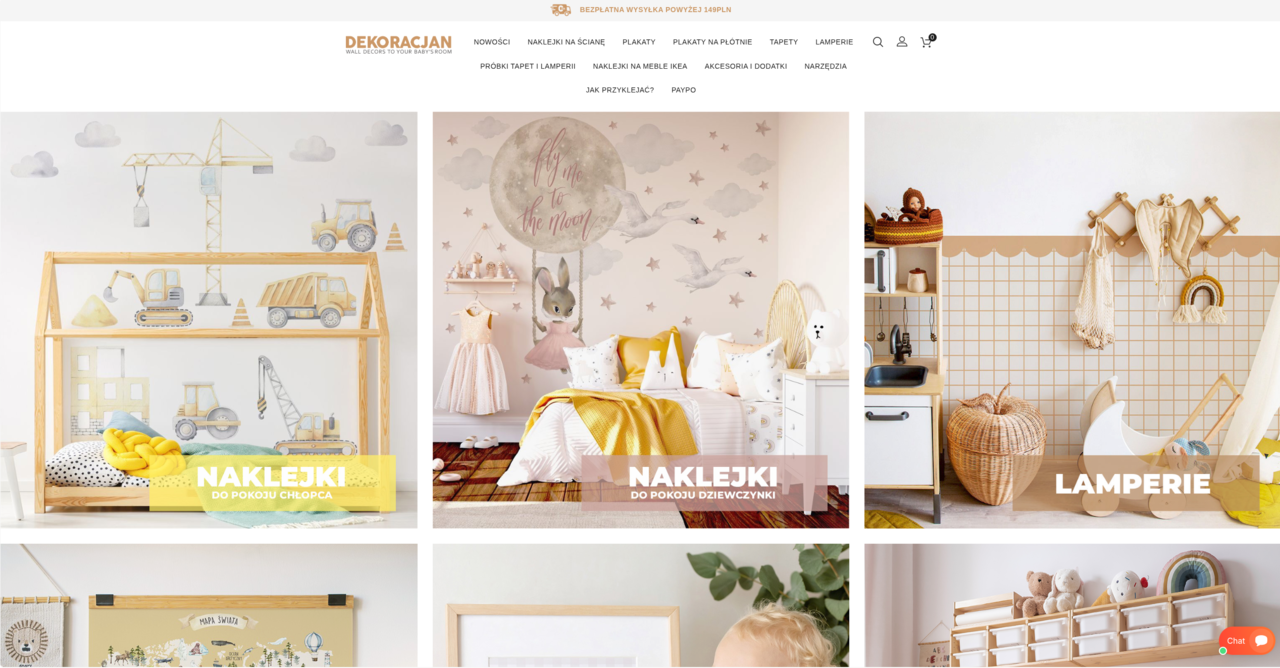 Sklep PrestaShop Dekoracjan